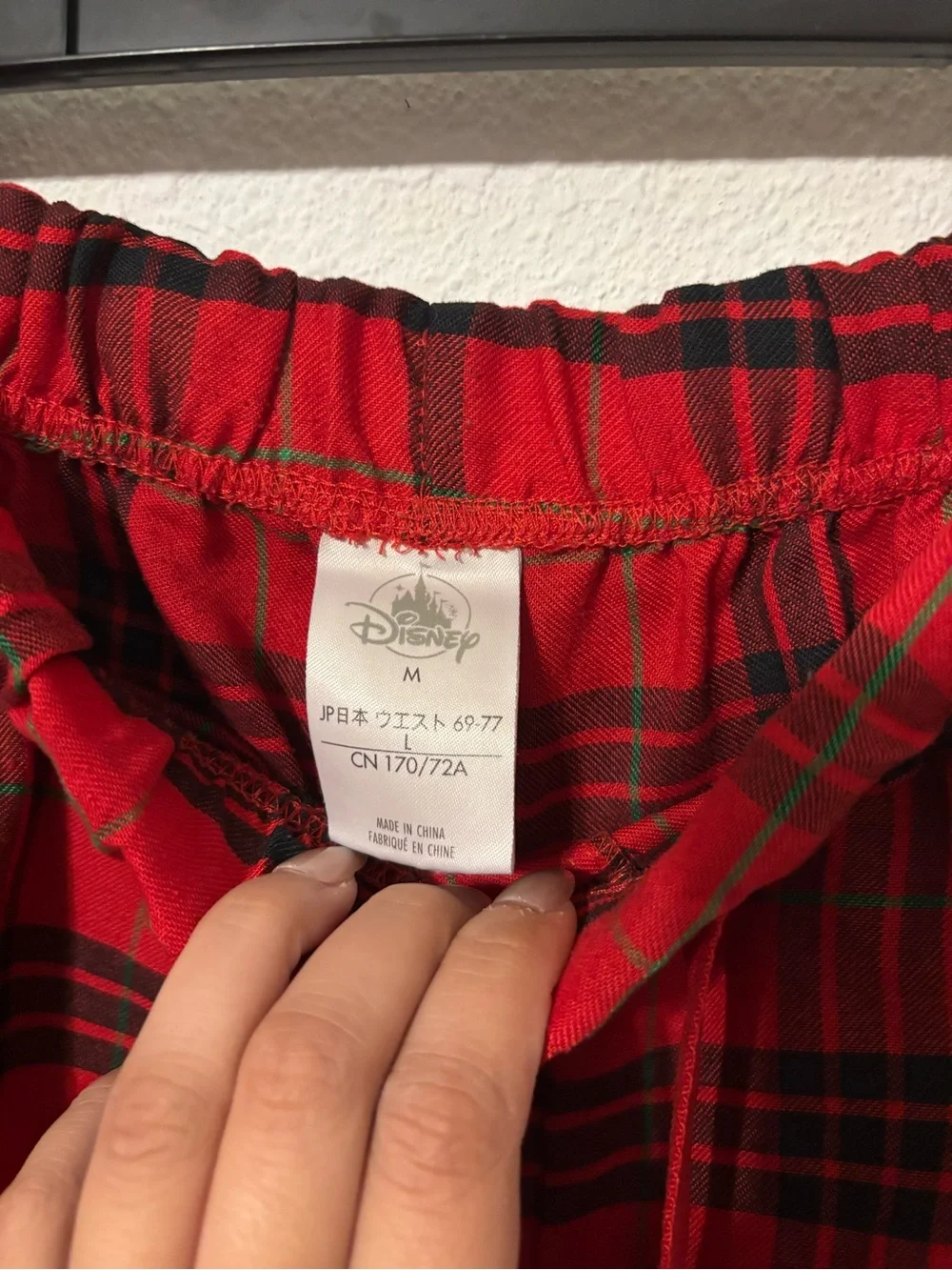 Disney cozy plaid